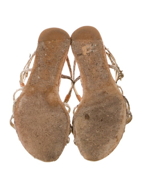 Alexandre Birman Snakeskin Animal Print Gladiator Sandals