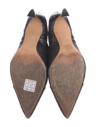 Alexandre Birman Embossed Leather Lace-Up Boots