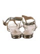 Alexandre Birman Python T-Strap Sandals