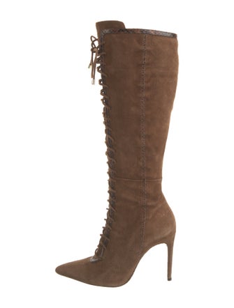 Alexandre Birman Suede Lace-Up Boots