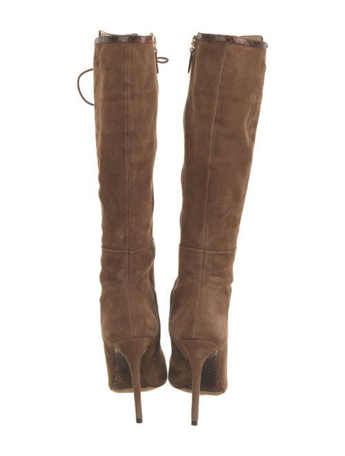 Alexandre Birman Suede Lace-Up Boots