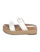 Alexandre Birman Leather Bow Accents Espadrilles