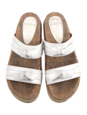 Alexandre Birman Leather Bow Accents Espadrilles