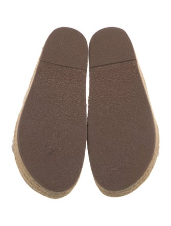 Alexandre Birman Leather Bow Accents Espadrilles