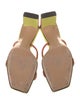 Alexandre Birman Suede Colorblock Pattern Sandals