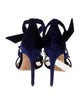 Alexandre Birman Velvet Bow Accents Sandals