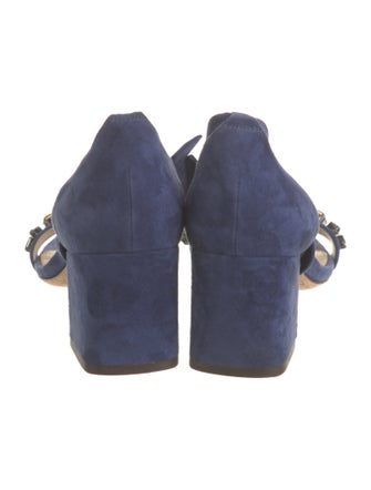 Alexandre Birman Suede Crystal Embellishments Sandals