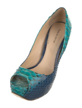 Alexandre Birman Snakeskin Animal Print Pumps
