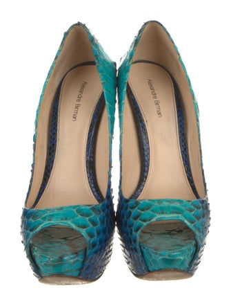 Alexandre Birman Snakeskin Animal Print Pumps