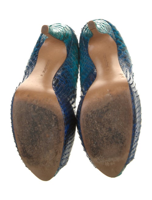 Alexandre Birman Snakeskin Animal Print Pumps