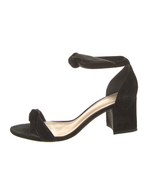 Alexandre Birman Suede Bow Accents Sandals
