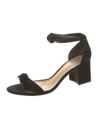 Alexandre Birman Suede Bow Accents Sandals