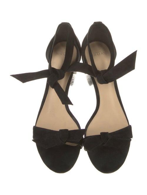 Alexandre Birman Suede Bow Accents Sandals