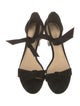 Alexandre Birman Suede Bow Accents Sandals