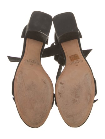 Alexandre Birman Suede Bow Accents Sandals