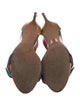 Alexandre Birman Leather Colorblock Pattern Sandals