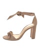 Alexandre Birman Suede Bow Accents Sandals