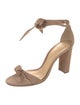 Alexandre Birman Suede Bow Accents Sandals