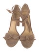 Alexandre Birman Suede Bow Accents Sandals