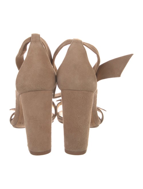 Alexandre Birman Suede Bow Accents Sandals