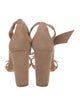 Alexandre Birman Suede Bow Accents Sandals