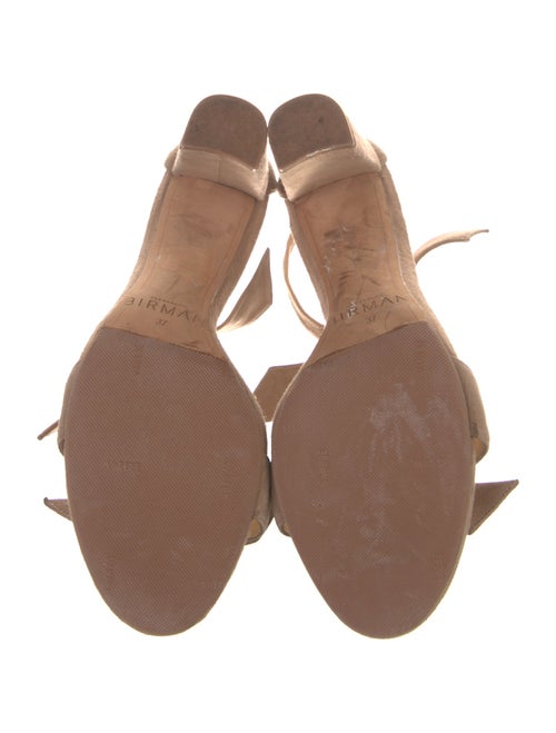 Alexandre Birman Suede Bow Accents Sandals