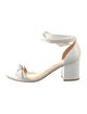 Alexandre Birman Leather Bow Accents Sandals