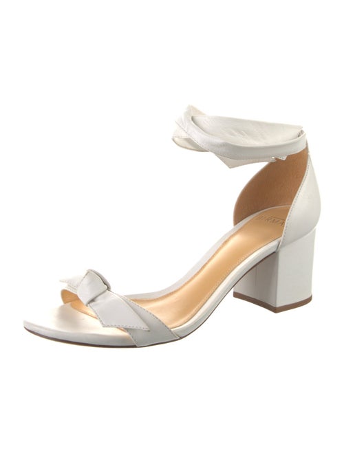 Alexandre Birman Leather Bow Accents Sandals