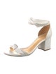 Alexandre Birman Leather Bow Accents Sandals