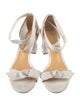 Alexandre Birman Leather Bow Accents Sandals
