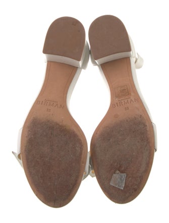 Alexandre Birman Leather Bow Accents Sandals