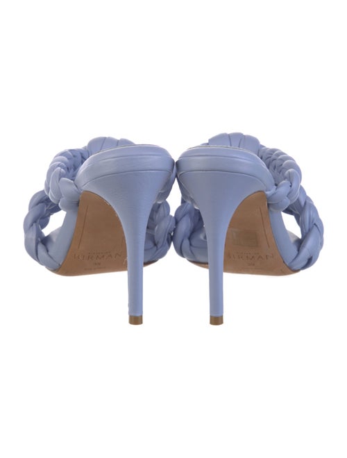 Alexandre Birman Leather Braided Accents Slides