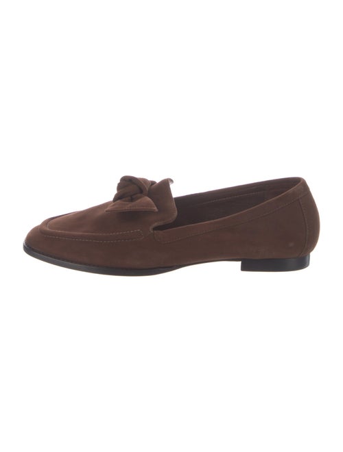 Alexandre Birman Suede Bow Accents Loafers