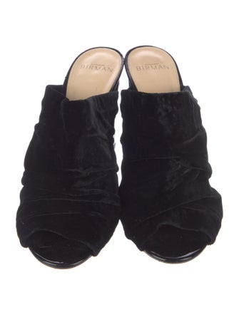 Alexandre Birman Velvet Mules