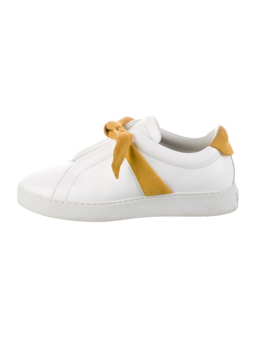 Alexandre Birman Leather Bow Accents Sneakers