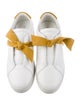 Alexandre Birman Leather Bow Accents Sneakers