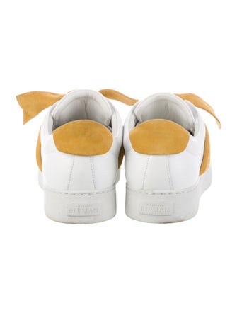 Alexandre Birman Leather Bow Accents Sneakers