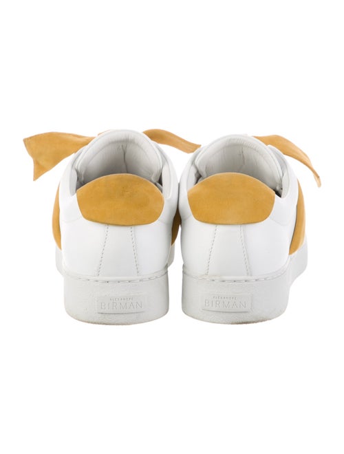 Alexandre Birman Leather Bow Accents Sneakers