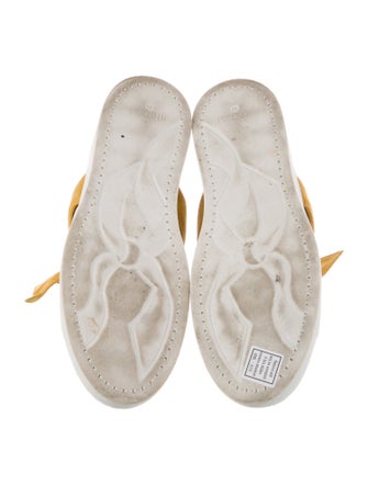 Alexandre Birman Leather Bow Accents Sneakers