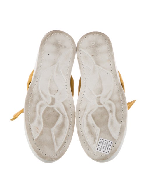 Alexandre Birman Leather Bow Accents Sneakers