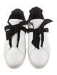 Alexandre Birman Leather Bow Accents Sneakers