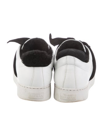 Alexandre Birman Leather Bow Accents Sneakers