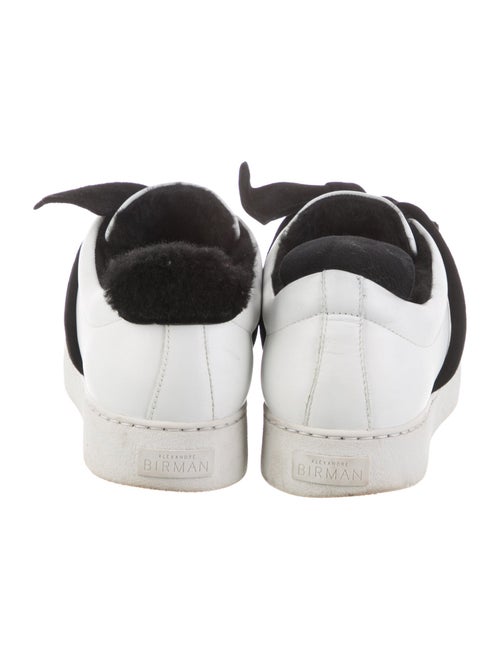 Alexandre Birman Leather Bow Accents Sneakers