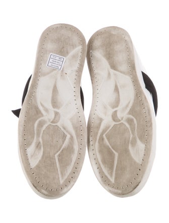 Alexandre Birman Leather Bow Accents Sneakers