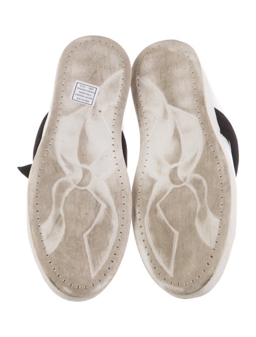 Alexandre Birman Leather Bow Accents Sneakers