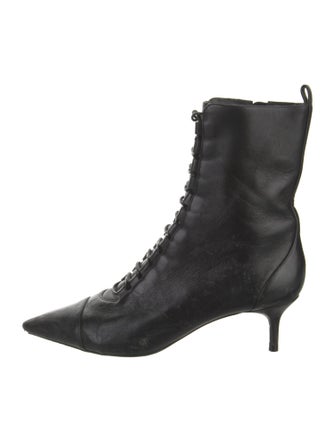 Alexandre Birman Leather Combat Boots