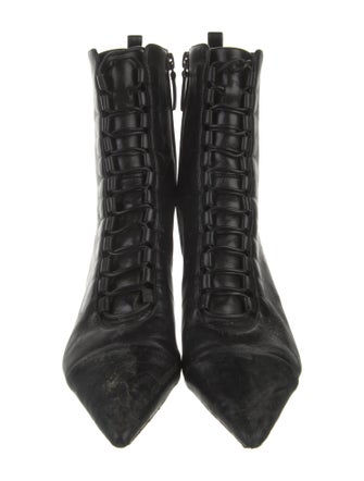 Alexandre Birman Leather Combat Boots