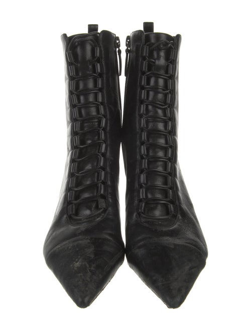 Alexandre Birman Leather Combat Boots