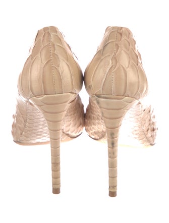 Alexandre Birman Snakeskin Animal Print Pumps