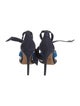 Alexandre Birman Suede Colorblock Pattern Sandals